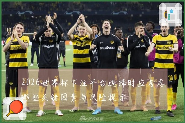 2026世界杯下注平台选择时应考虑哪些关键因素与风险提示