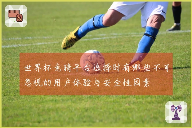世界杯竞猜平台选择时有哪些不可忽视的用户体验与安全性因素