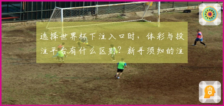 选择世界杯下注入口时，体彩与投注平台有什么区别？新手须知的注意事项